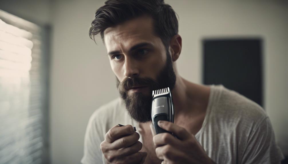 frequency of beard trimming